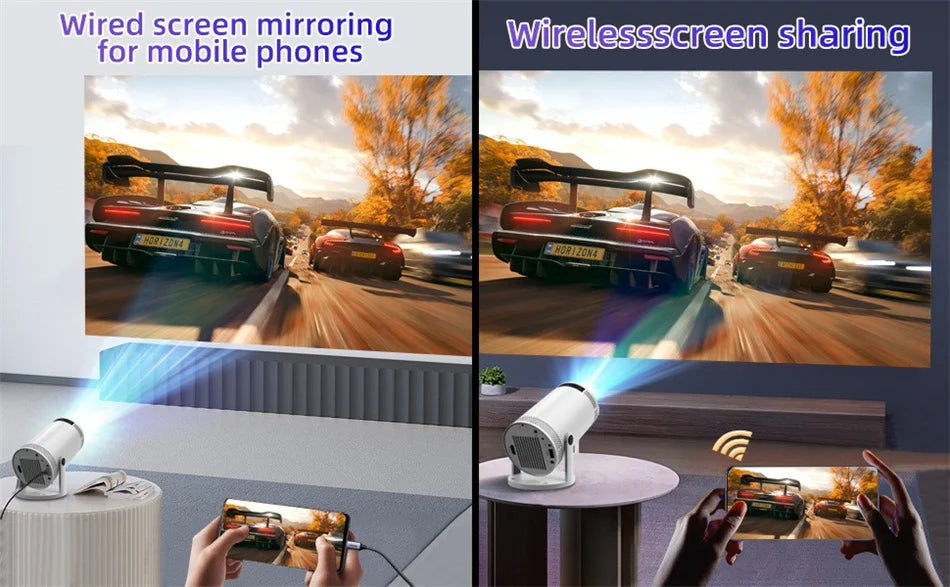 4K 1080P Mini Portable Projector